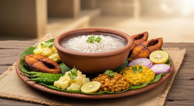 pohela boishakh hilsa fish panta bhat festive food