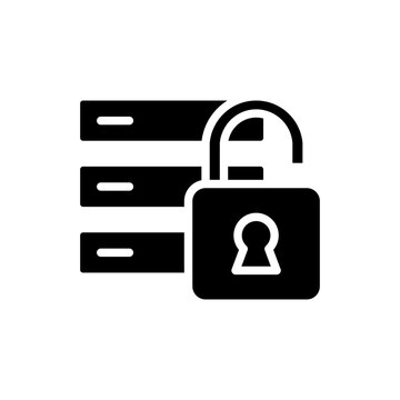 Data Unlocked Glyph Icon