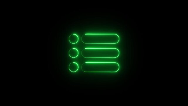 Rectangle animation glowing neon frame background , Square rectangle picture frame glowing neon animation on trasparent background. Neon line box 