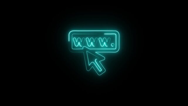 Looping neon girl and boy Stickmen characters doing a hip hop dance