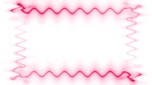 Abstract Pink Wavy Frame