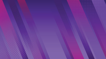 Futuristic purple halftone background with various shape elements and abstract geometric overlay, modern vibrant gradient design for banner, poster and web presentation © Trivic