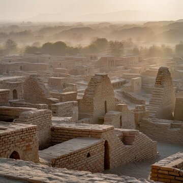 The ancient city of Mohenjo Daro Ancient city in modern day Paki