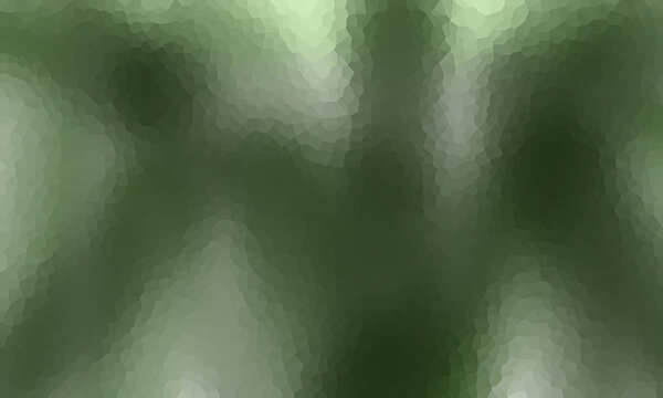Mystical and ethereal green abstract composition with soft textures