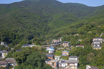 Fototapeta premium Village in Japan in the mountains