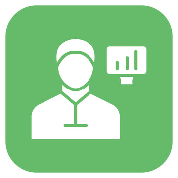 Data Scientist Male Icon Style
