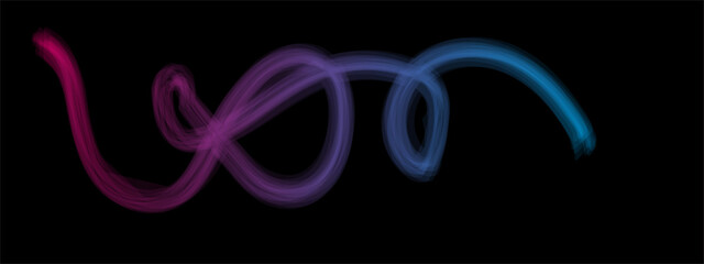 Obraz premium Hot and cold air flow on transparent background. Abstract Vibrant Gradient Lines Forming Dynamic Wavy And Spiraling Shapes, Modern Artistic Background. Abstract Gradient Color Line. 3D Wave Line Shape