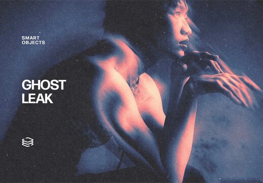 Ghost Leak Photo Effect Mockup