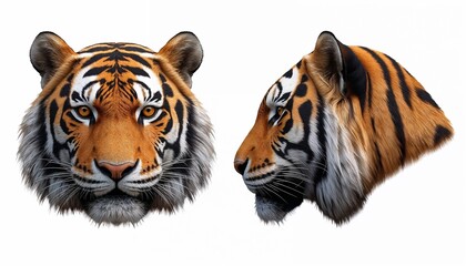 3D Animal Model Multi View Front Side Top Isolated White