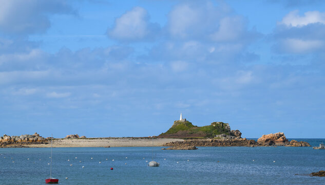 Paysage de bord de mer &agrave; Port-Blanc / Penv&eacute;nan en Bretagne