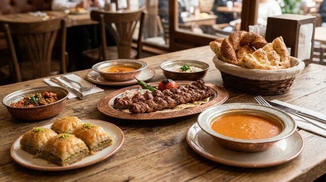 Meze-Vielfalt auf dem Tisch