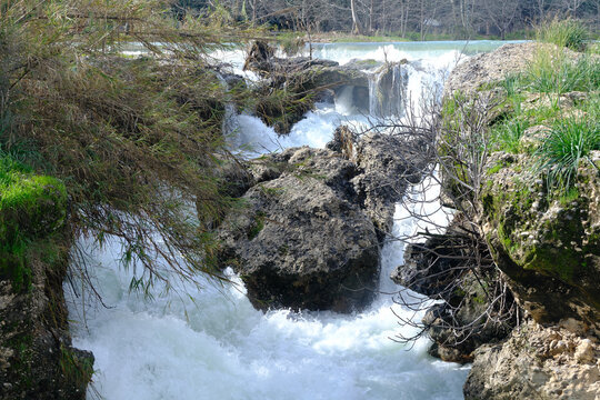 Waterfalls in Beautiful Nature in Turkey, Scenic Landscape, Travel Destination