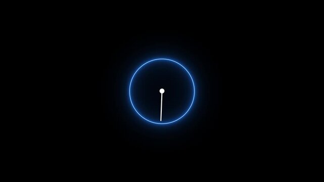 abstract saber clock animation background