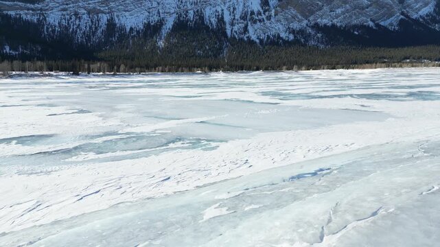Drone footage of Banff Canada in the Heart of Winter 7