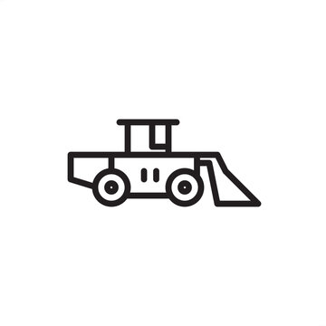 LHD loader icon symbolizing mucking tech, representing underground haulage hardware, scooping tools, mining transport gear, articulated loading systems, and industrial subsurface material logistics.