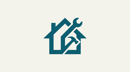 Fototapeta premium Home Repair and Improvement Logo