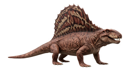 Fototapeta premium 3d realistic dinosaur spinosaurus walking isolated on transparent background