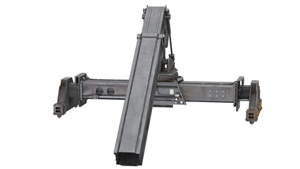 Naklejka premium 3D model of a mechanical device for construction use
