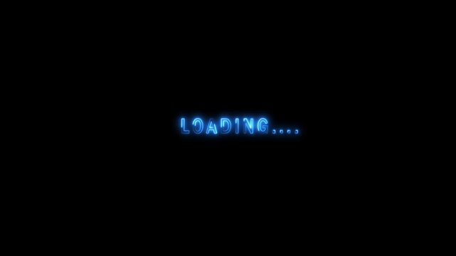 Loading tex animation ui ux 4 k video