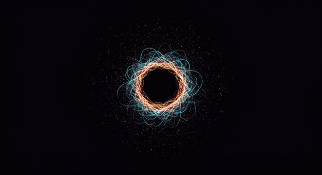 Abstract dark digital background showing complex turbulent flow and complete information disorder, representing maximum entropy, texture, analysis, system