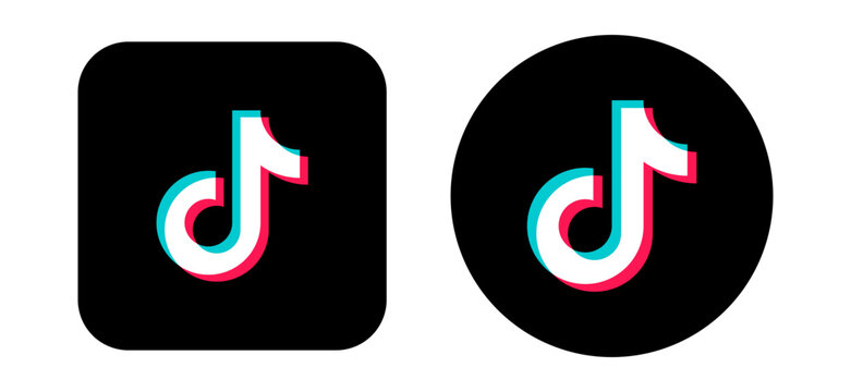 TikTok Logo SVG Vector_Minimal TikTok Icon for Branding & Editorial Design