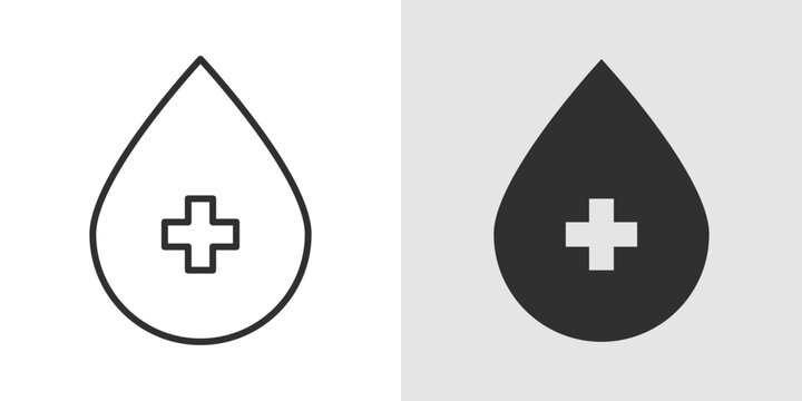 Blood Bank Icon representing facilities and services for blood donation, storage, and distribution to support medical treatments, emergencies, and patient care.