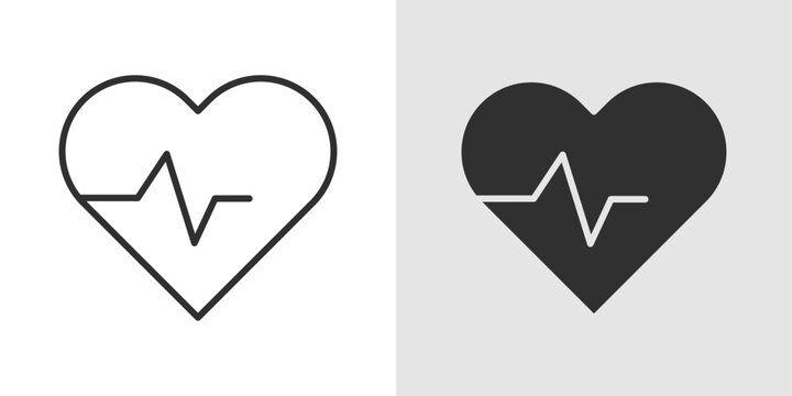Heart Monitor Icon representing medical devices used to track heart activity, heart rate, and vital signs, ensuring proper cardiac health and monitoring.