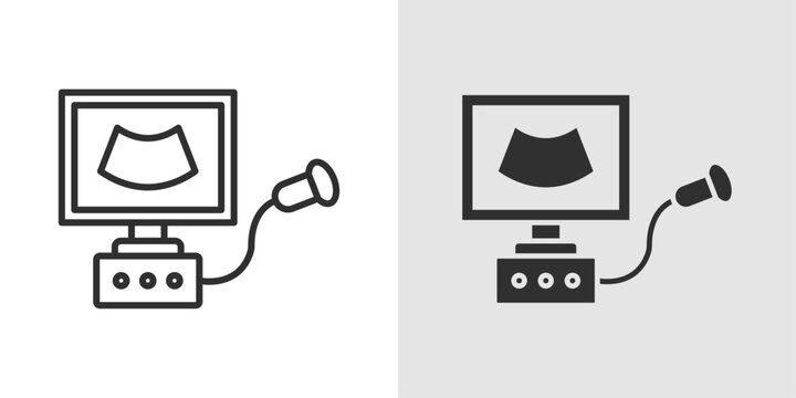 Screening Test Icon representing early detection, medical examination, health assessment, and preventive testing to identify potential health conditions or risks.