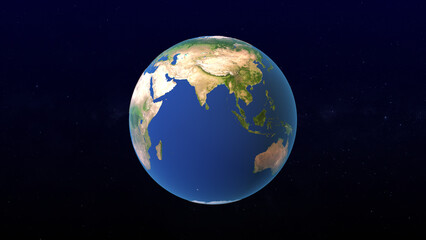 Fototapeta premium Global Warming Earth on Fire Climate Concept