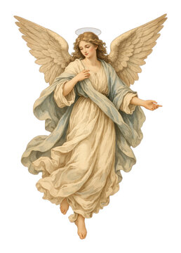 PNG Elegant angelic figure illustration.