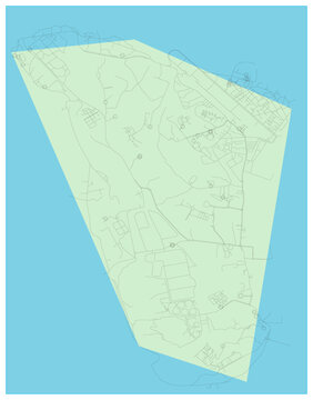 Kharg Island Iran Map Vector &ndash; Persian Gulf Oil Terminal and Strategic Location