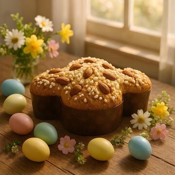 dolce colomba di pasqua pasquale ovetti uovo  cioccolato