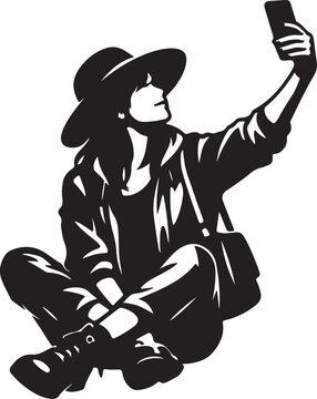  Selfie Pose Silhouette