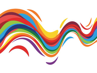 Fototapeta premium abstract rainbow wave background