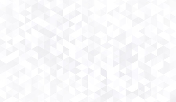 Abstract white background with silver effect. Light gray colour texture. Grey blue modern pattern. Gradient textur. Triangle patern. Triangular backdrop. Design bg business print. Vector illustration