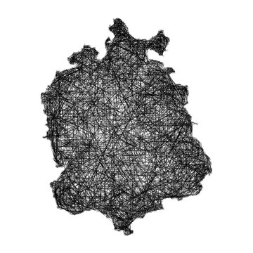 Sketch Zurich outline map design