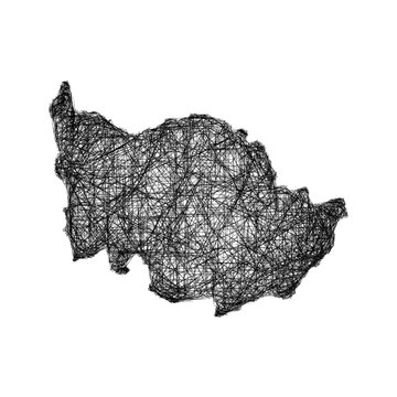 Sketch Zug outline map design