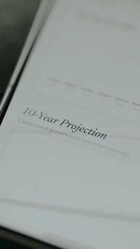 10 Year Projection title, forecast spanning a decade