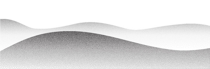 Obraz premium Dot mountain pattern, grain landscape abstract pattern