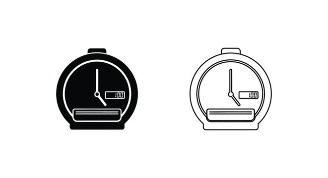 Vintage Analog Camera Film Timer Shutter Speed Guide Vector