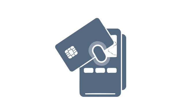 Credit Card Payment Method Icon Illustration.