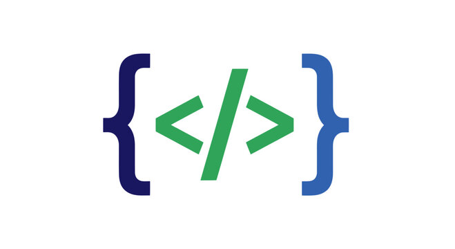 Code Symbol Brackets and Slash.