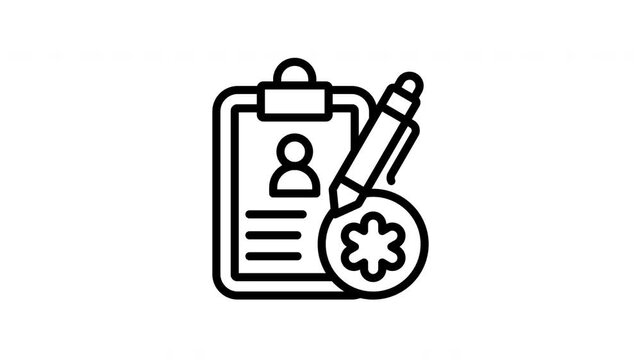 medical report animation icon