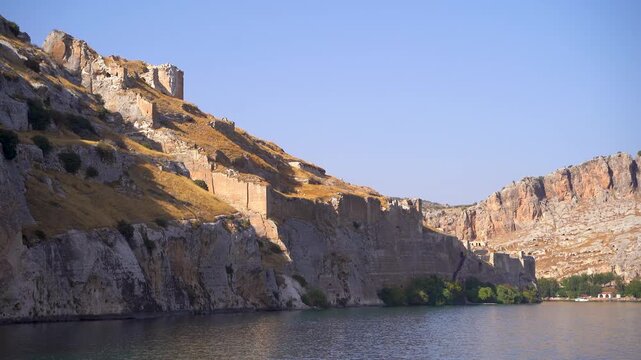 View of Rumkale Castle from Euphrates River