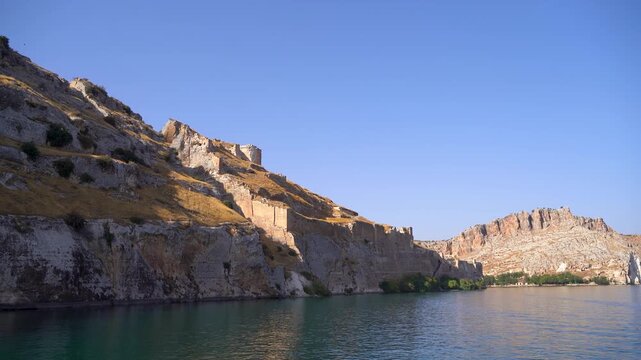 View of Rumkale Castle from Euphrates River