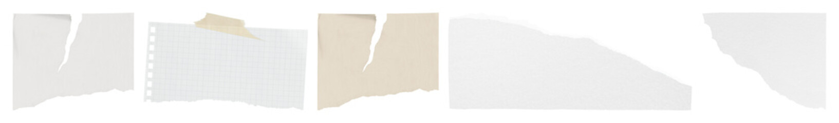 Obraz premium PNG Torn paper edges collection design on transparent background