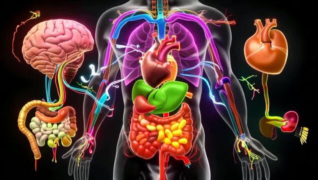 Human Organ Animation &ndash; Detailed Visualization of Body Organs and Functions 4K