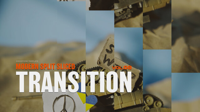 Modern Split Sliced Transition / Horizontal / Part 08