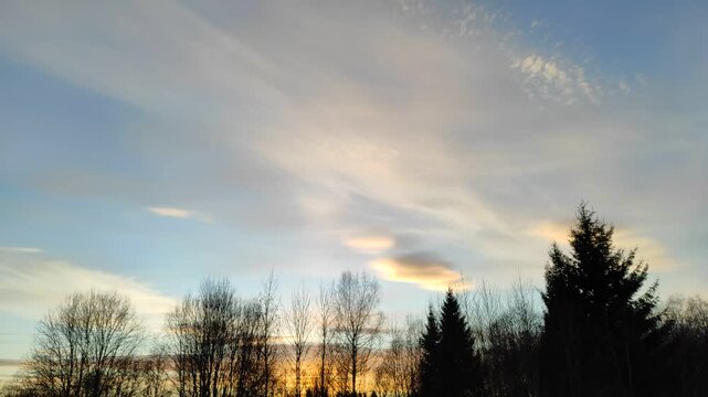Spring sky at sunset №1