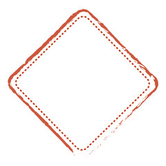 Obraz premium PNG red textured line badge, transparent background